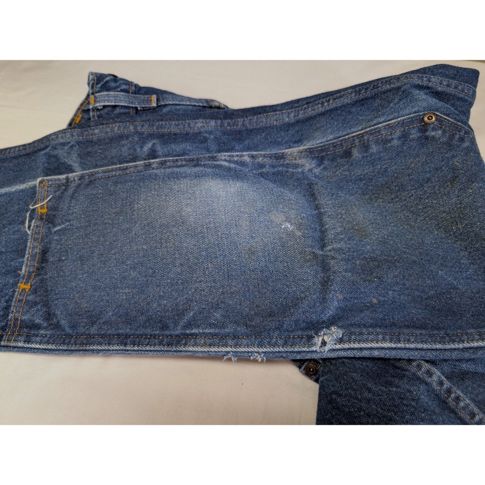 Wild Ass Double Knee Work Jeans USA Made Men's 32x32 Logger Distressed Denim - Picture 7 of 16